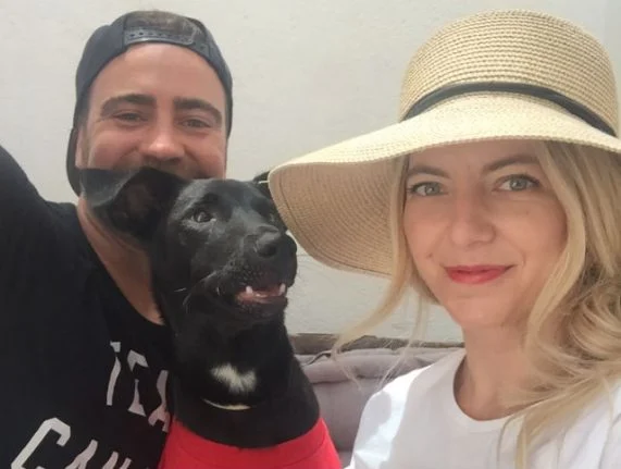 Photo: Michael Rosizky, Katie McConnell and their dog Kona